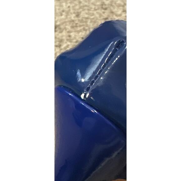 Jimmy Choo Blue Pantent Leather Heels Strappy Size 8 - Picture 8 of 10